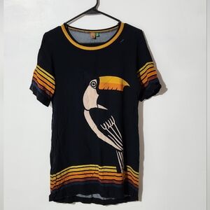 Tucano Farm rio shirt dress. Sz small, but fits closer to XS. Small hole.